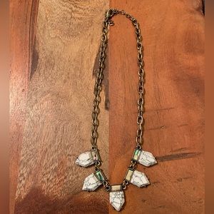 Gold Tone Gemstone Fashion Necklace | $8